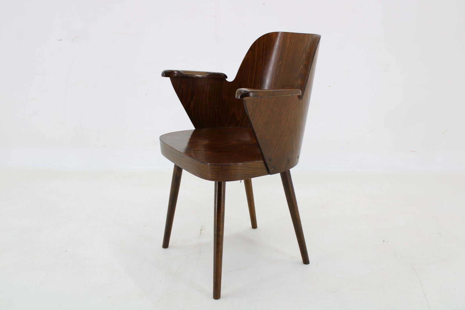 1960s Oswald Haerdtl Chair By Ton Czechoslovakia, Up To 10 Pieces photo furniture