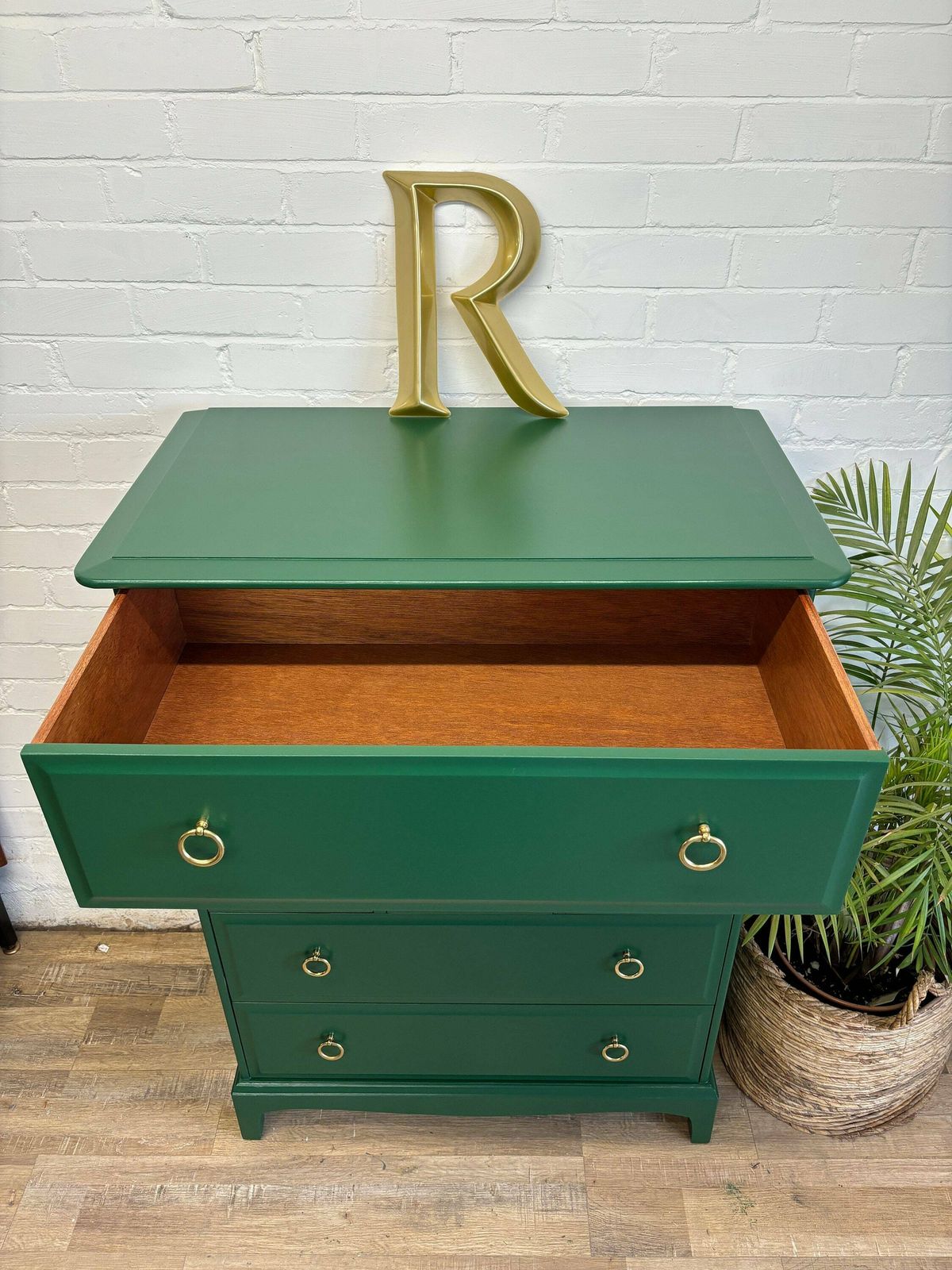 Stag Minstrel Tallboy Green Painted In ‘Puck’ By Little Greene photo buy