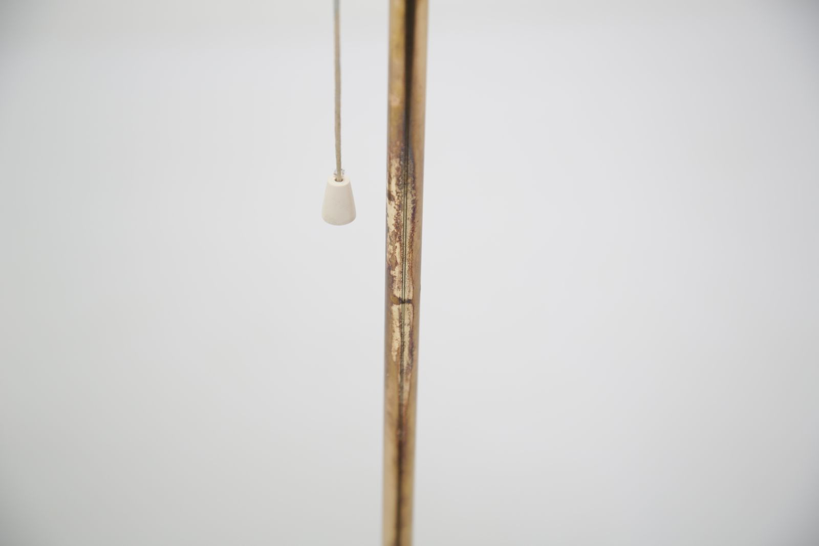 photo vinterior Mid Century Brass And Glass Floor Lamp, Flb, Sweden, 1960s.