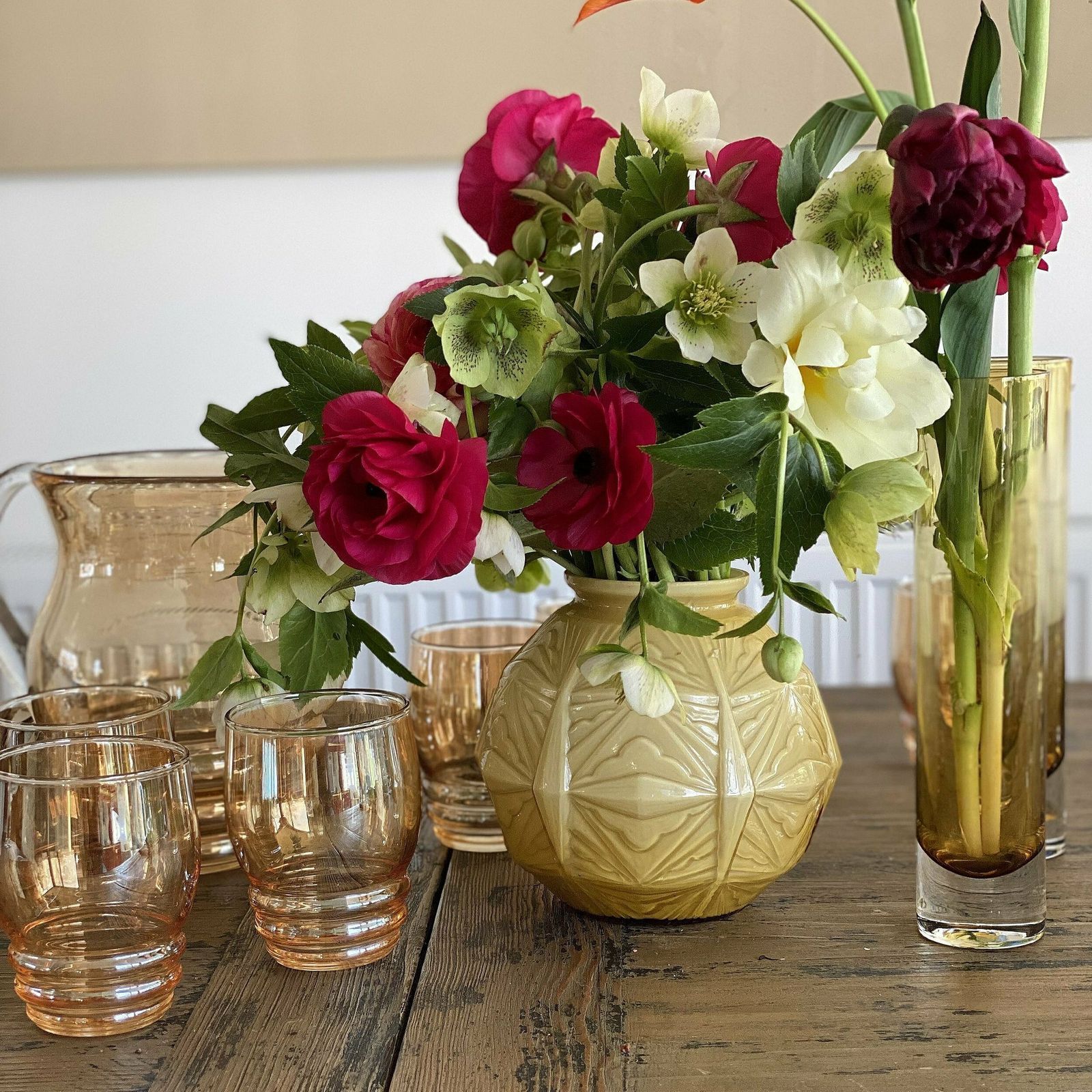 Moulded Glass Vase, 1930s, Vintage photo buy