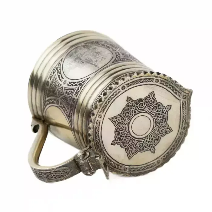 photo for sale Russian Beer Mug Made Of Silver. P. Ovchinnikov. 1871