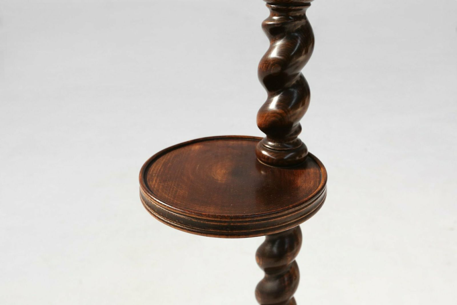 Art Deco Oak Ashtray On Hand Turned Base, France, 1930s photo buy