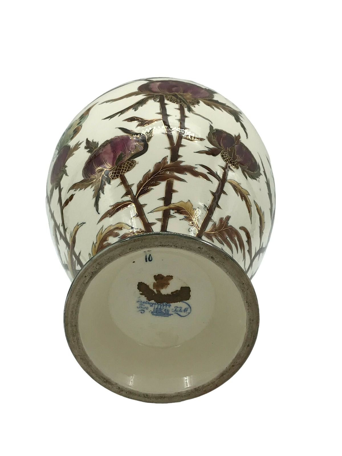 Rare 1878 Hungarian Zsolnay Vase Hand Painted – Paris Exposition Masterpiece 38 Centimeters High photo 2200.0