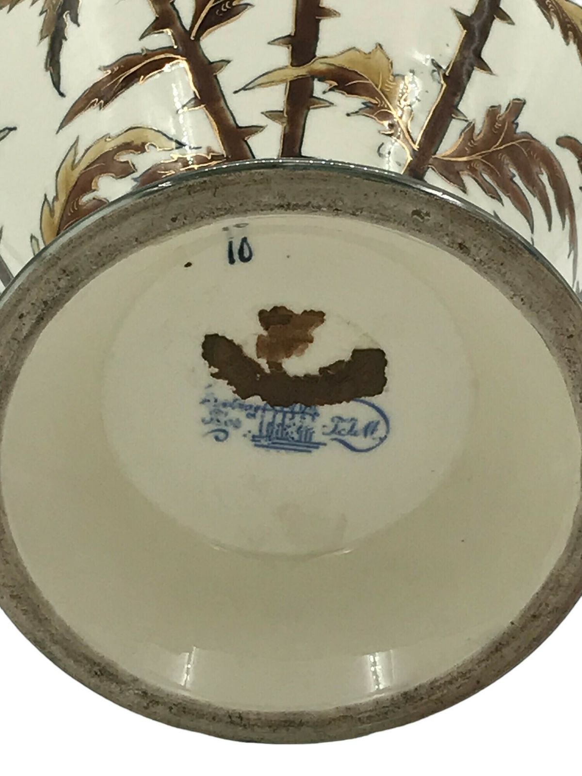 photo furniture Rare 1878 Hungarian Zsolnay Vase Hand Painted – Paris Exposition Masterpiece 38 Centimeters High