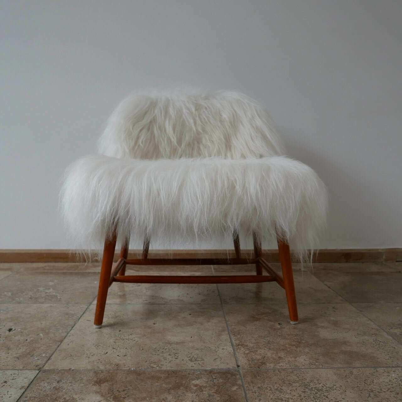 Alf Svensson 'Teve' Sheepskin Shearling Lounge Chair