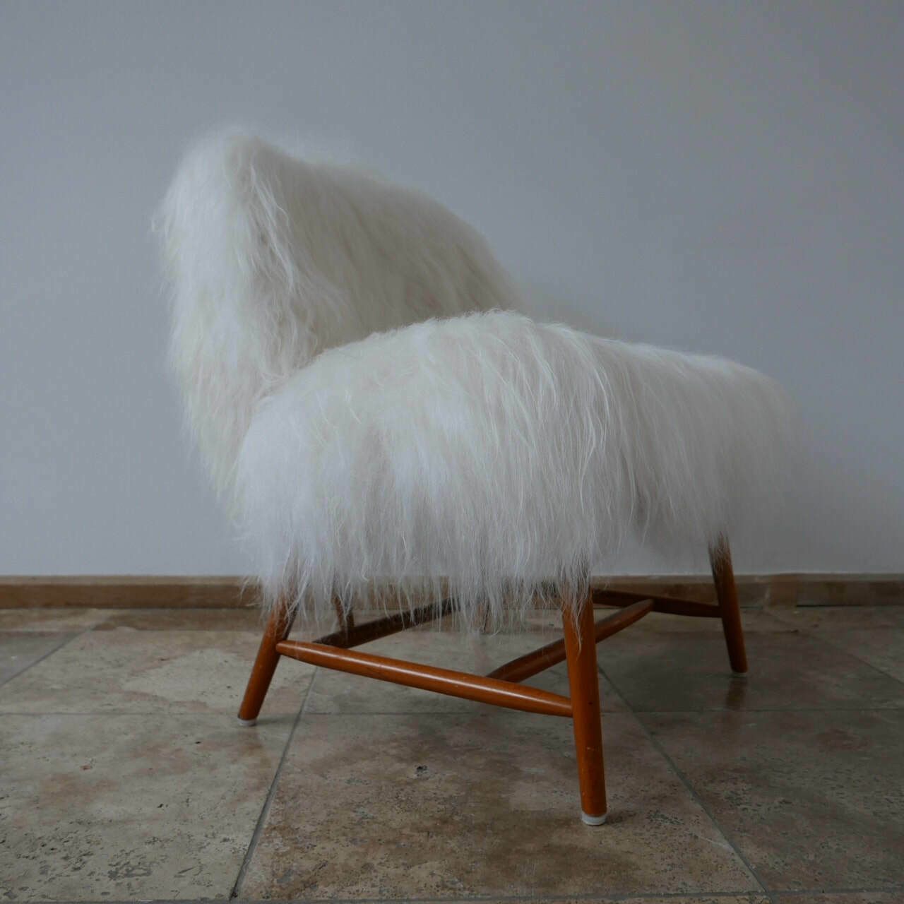 Alf Svensson 'Teve' Sheepskin Shearling Lounge Chair photo furniture