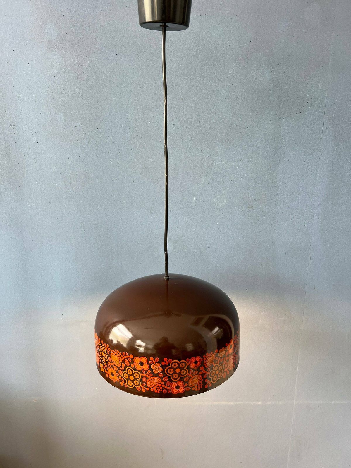 Mid Century Brown Arabia Pendant Lamp By Kaj Franck For Fog & Morup photo for sale