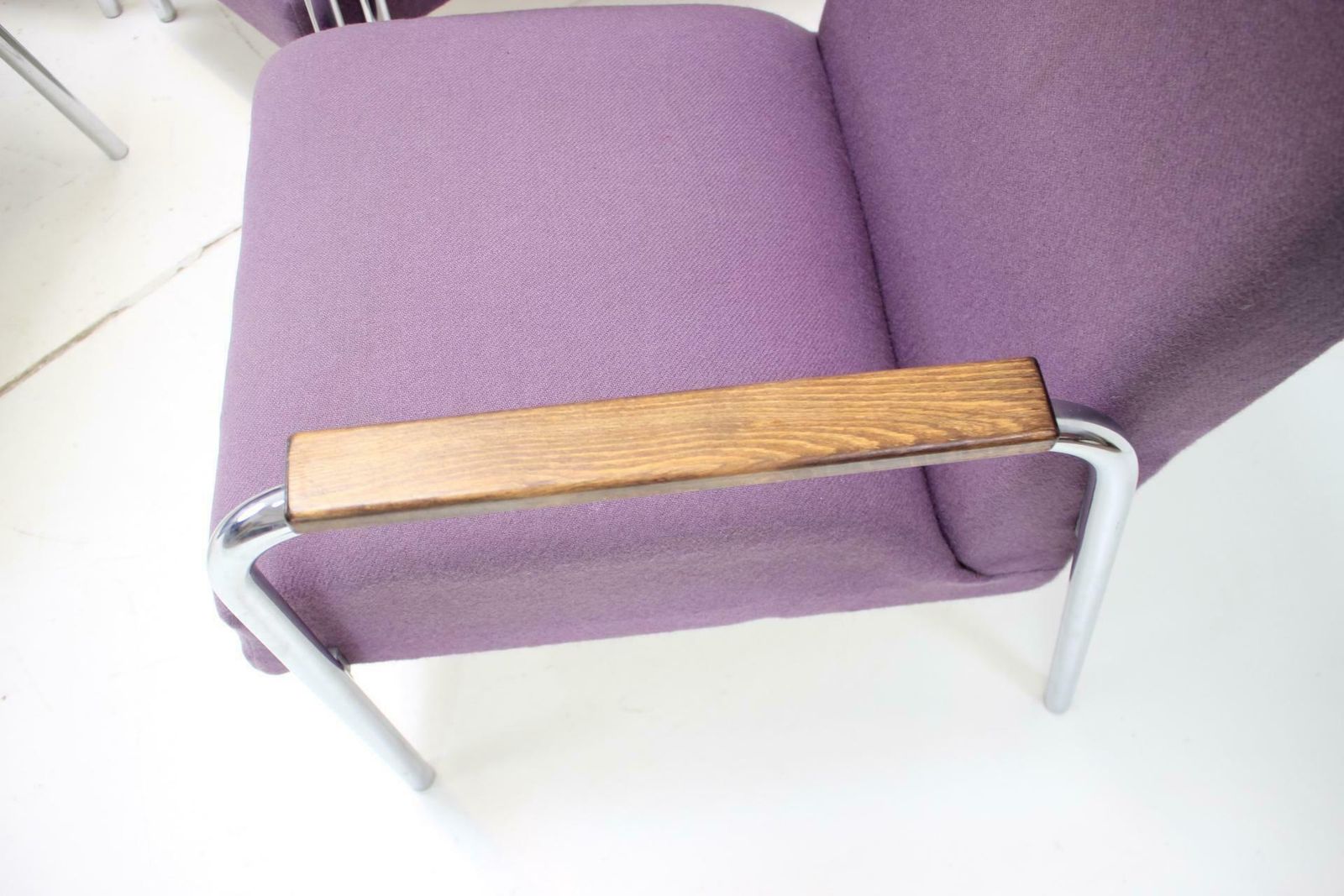 photo for sale Mid Century Tubular Chrome Armchair, Germany 1970s