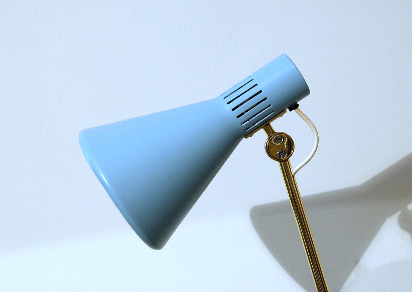 photo for sale Desk Lamp Stilnovo   Mod. 8042   Italy 1959   Light Blue