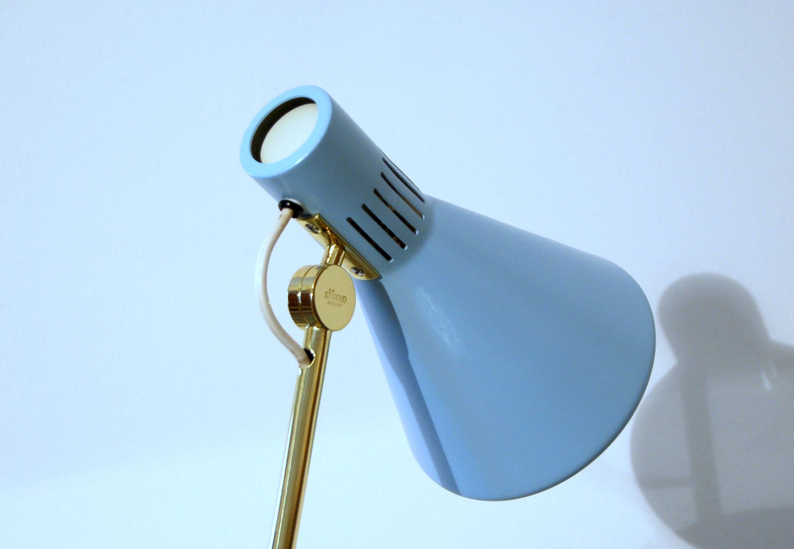 Desk Lamp Stilnovo   Mod. 8042   Italy 1959   Light Blue photo vintage