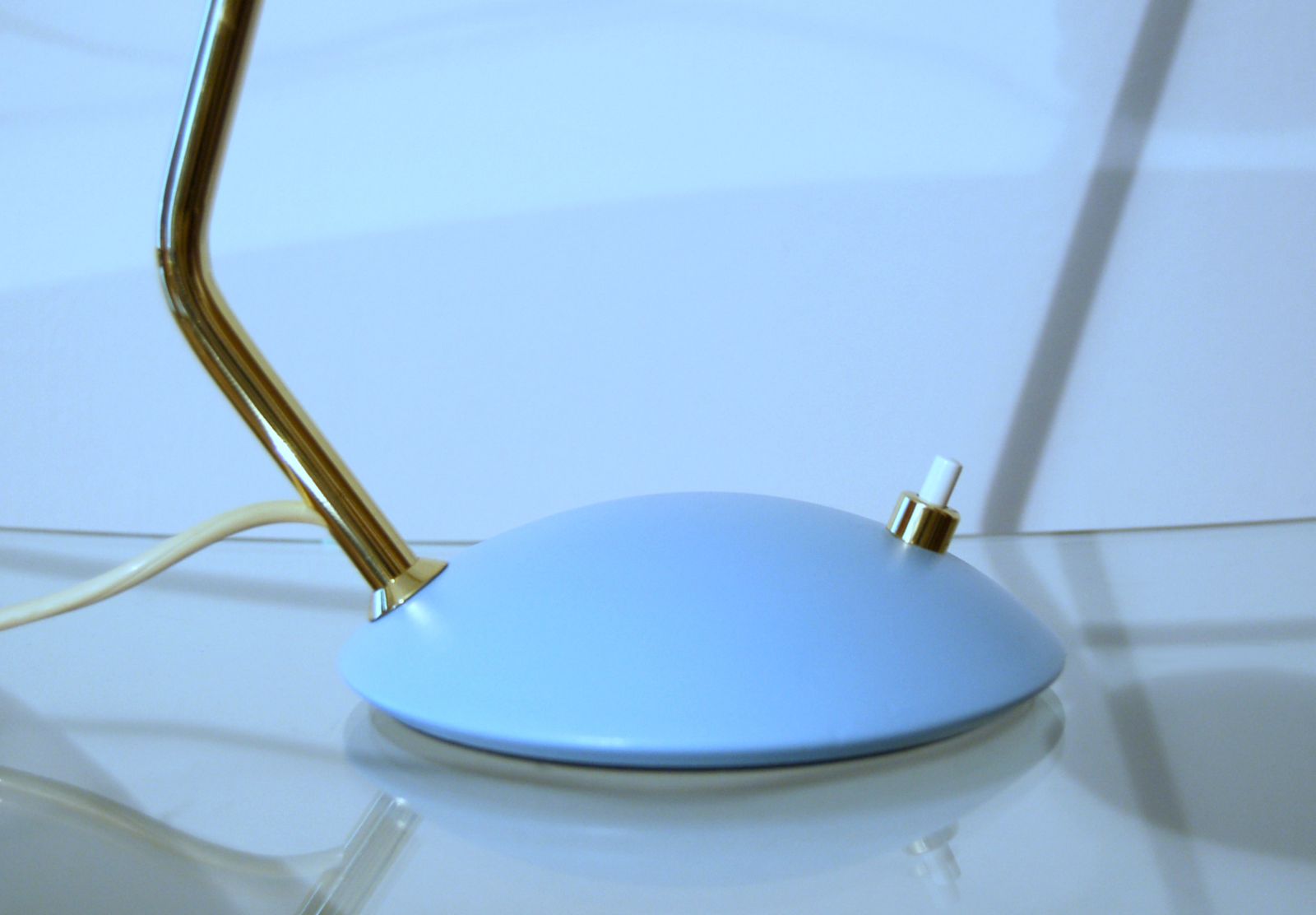 Desk Lamp Stilnovo   Mod. 8042   Italy 1959   Light Blue photo vinterior