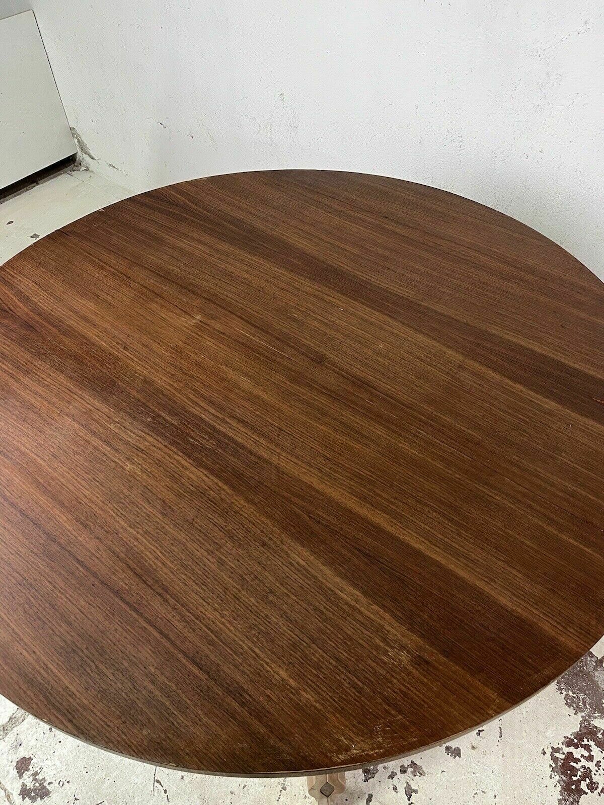 Furniture Ico Parisi Decorated Wooden Table, 1950s Vintage Design photo