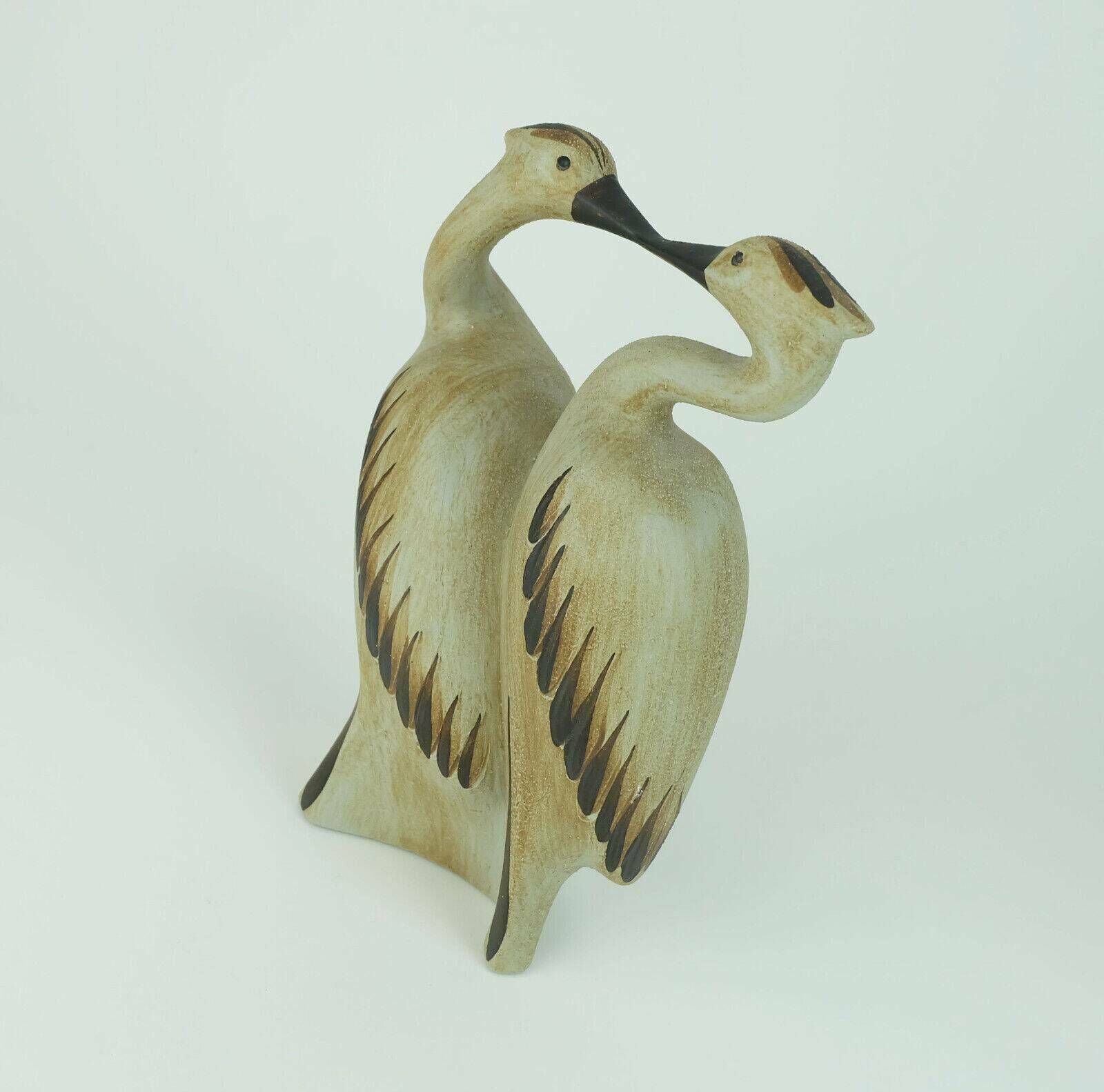 Sgrafo Mid Century Ceramic Figurine Pair Of Cranes 1970s Model No. 1152 photo furniture