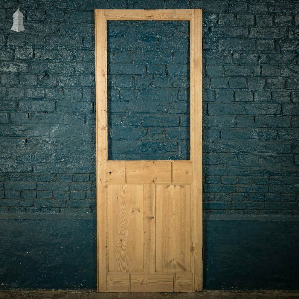 Half Glazed Door, Moulded Three Panel photo 120.0