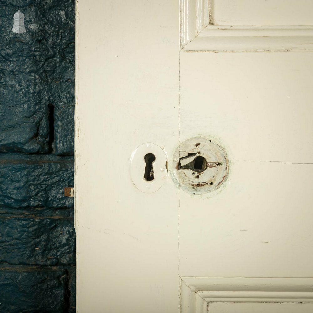 photo buy Pitch Pine Paneled Door, 6 Panel White Painted