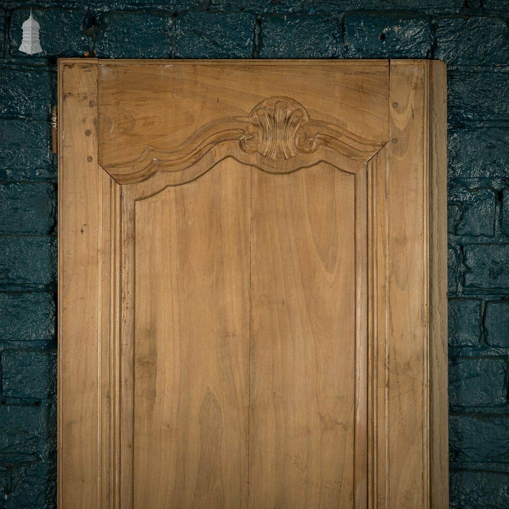 Moulded Teak Cupboard Door, French Louis XV Style photo Home Fixtures