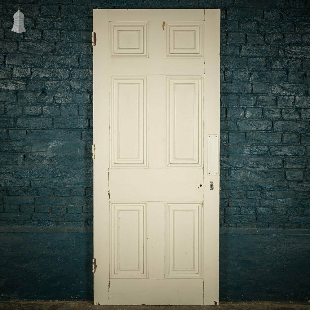 Six Panel Door, Moulded White Painted Pine photo furniture