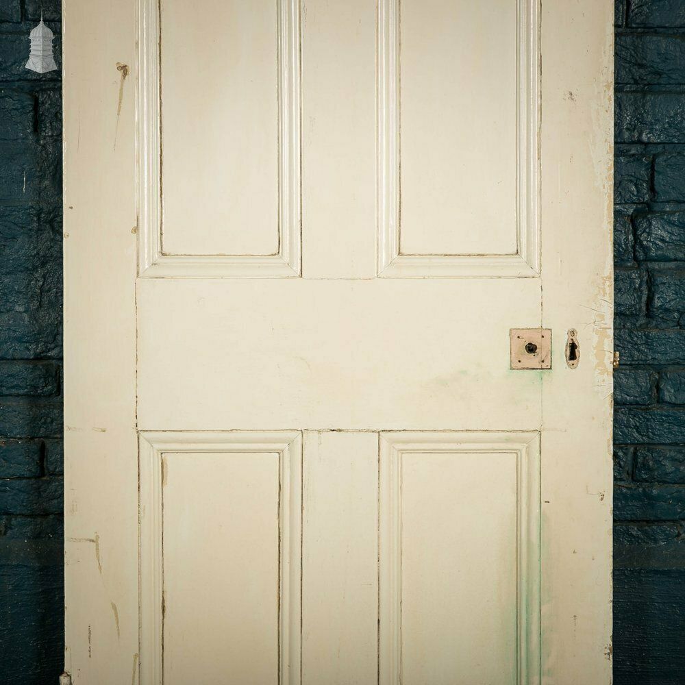6 Panel Door, White Painted Moulded Pine photo 300.0