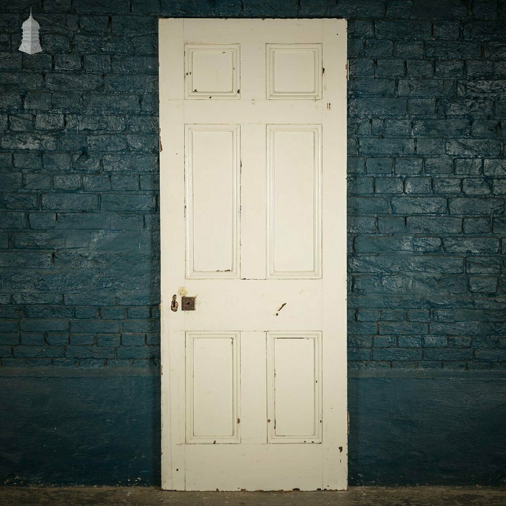 photo for sale 6 Panel Door, White Painted Moulded Pine