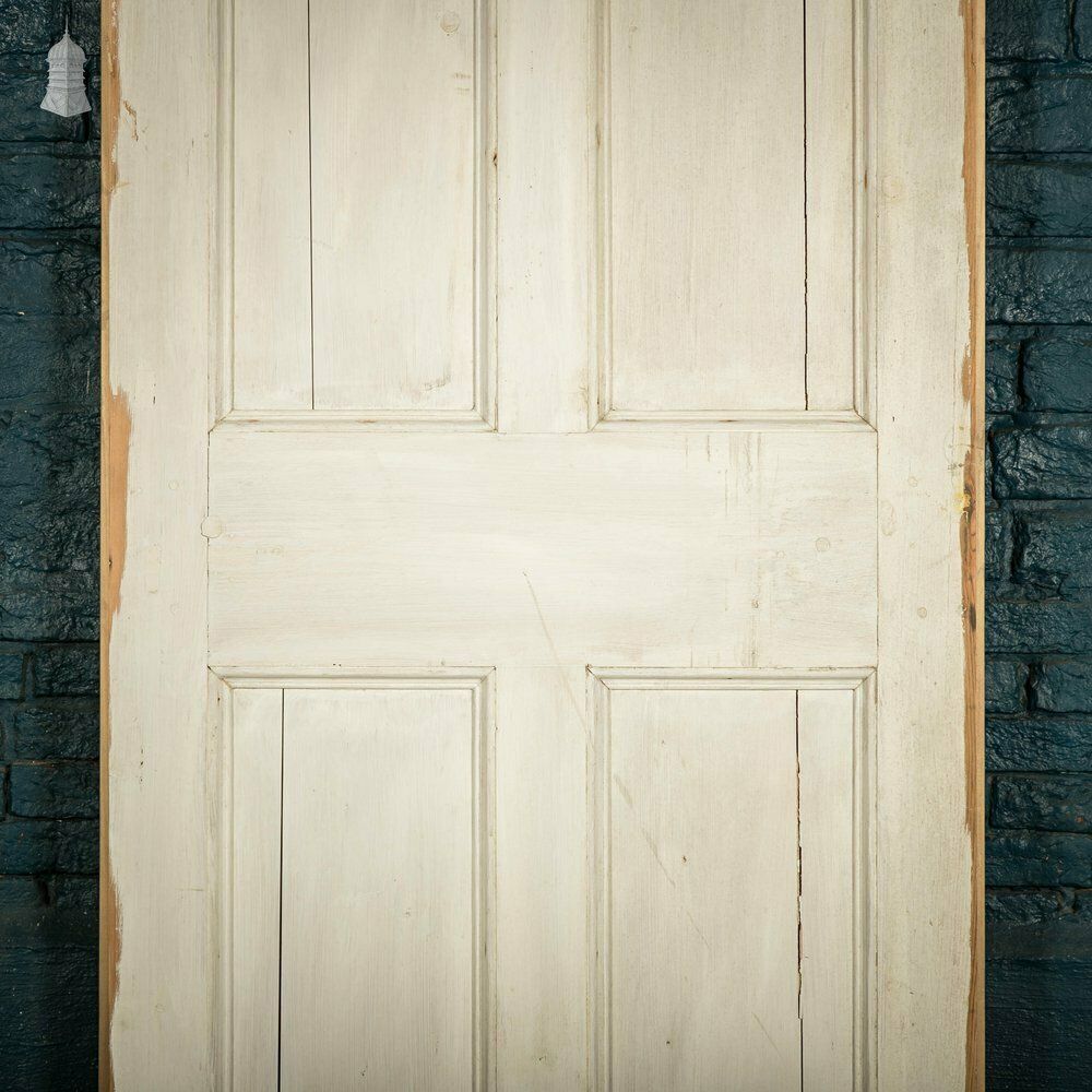 Pine Paneled Door, Moulded 6 Panel, White Painted photo 240.0