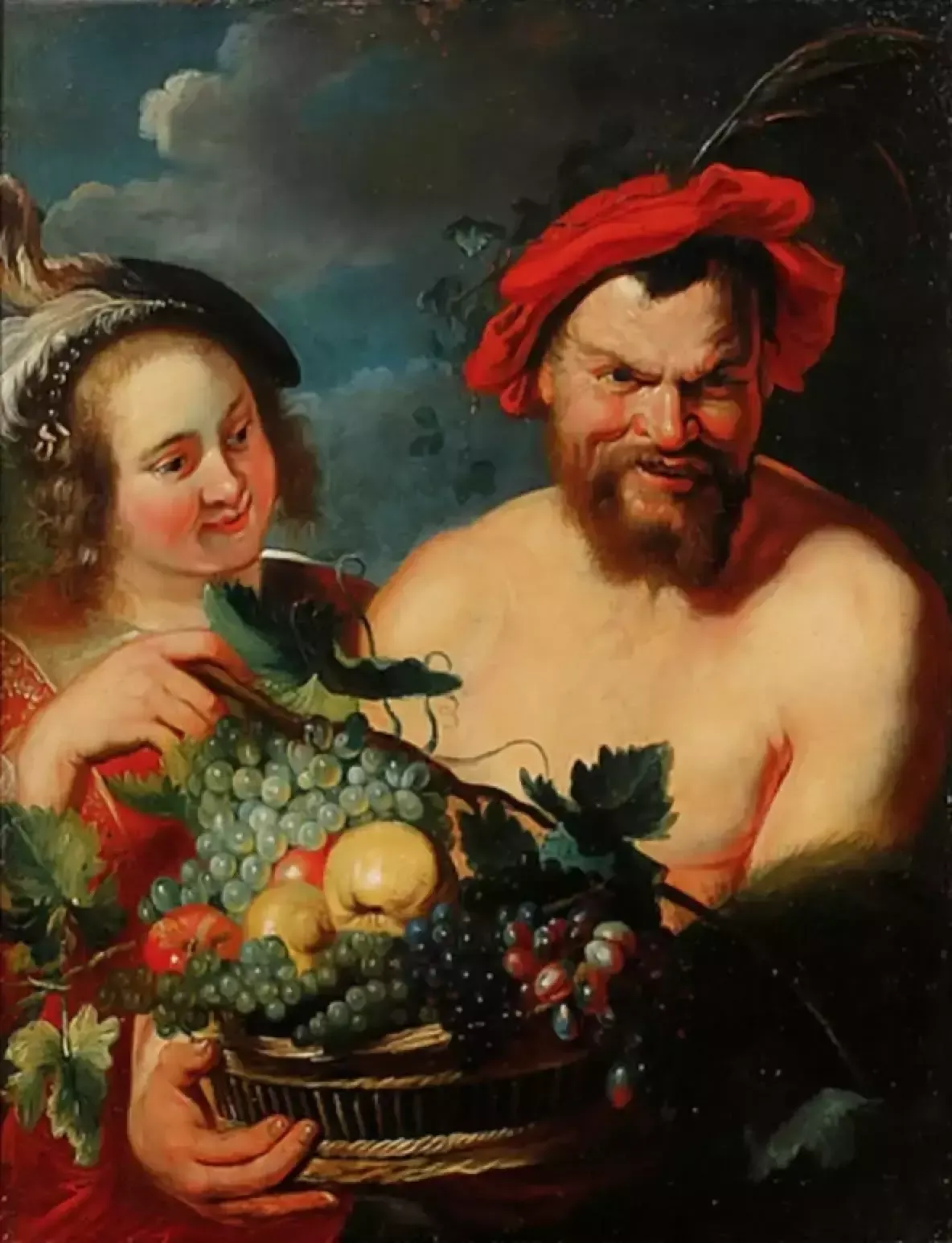 Painting Allegorical Motifs With Bacchus. photo furniture