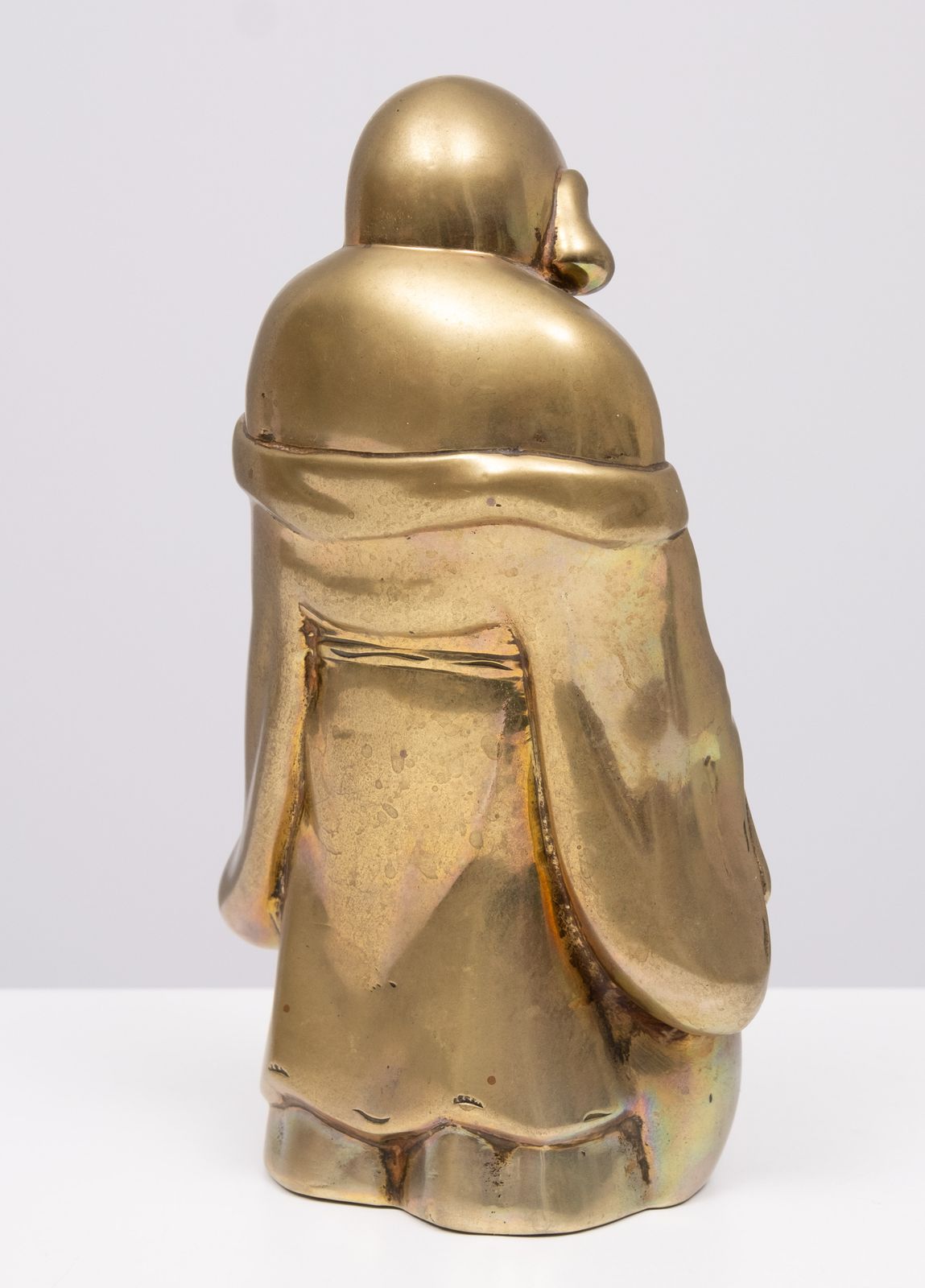 Home Decor Brass Buddha With Child Incense 1940s China photo