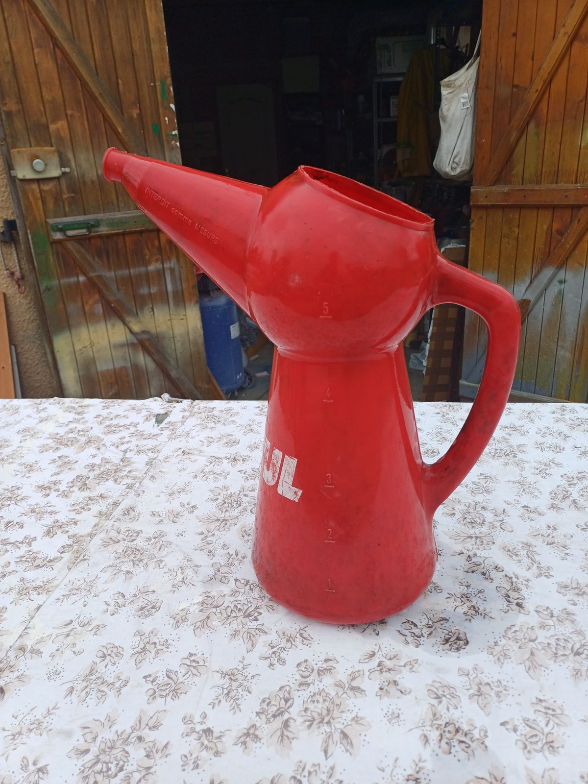 Motul Oil Jug Pitcher, 1950s, Plastic photo buy