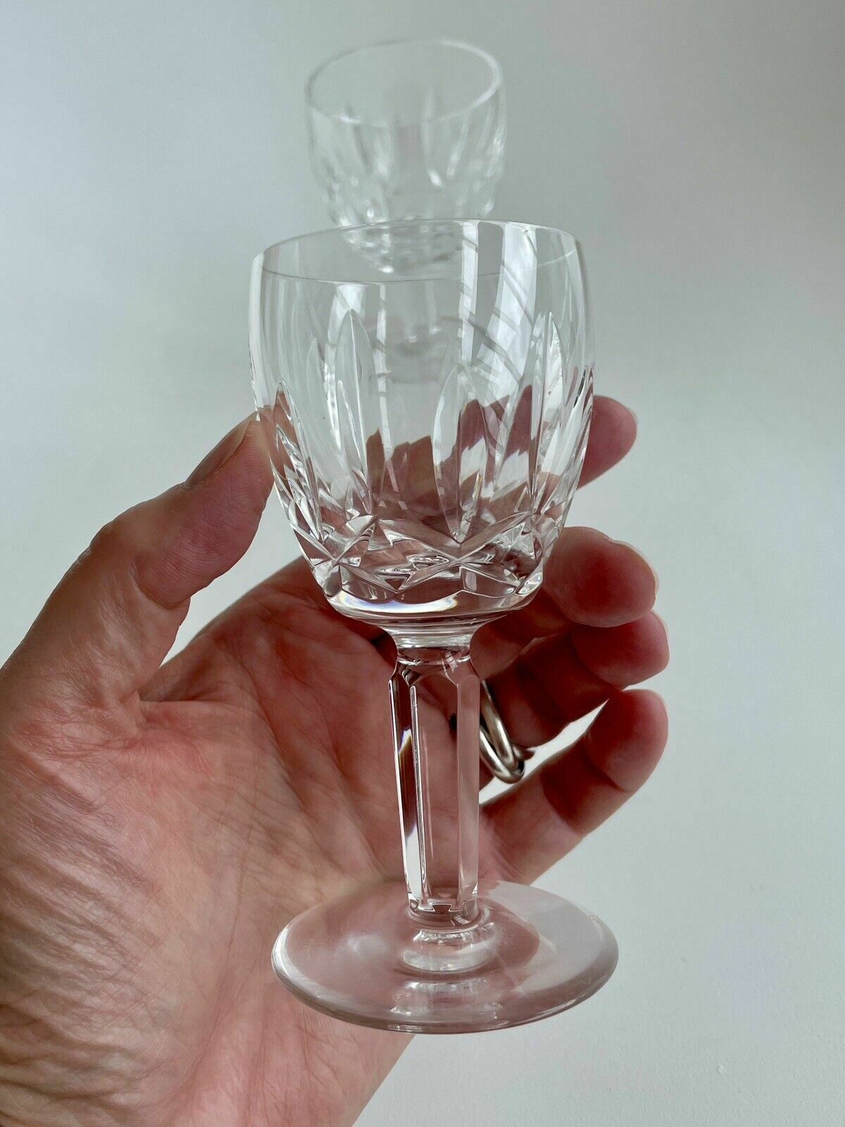 50.0 A Pair Of Waterford Crystal Kildare Cut Port Glasses photo