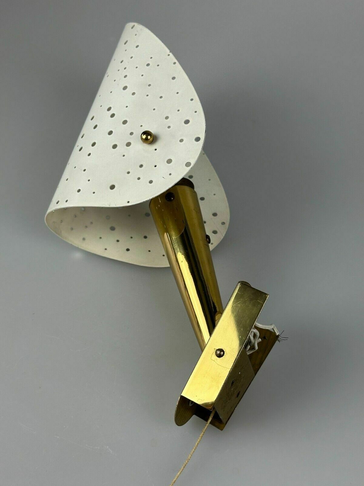 50s 60s Wall Lamp By Ernest Igl For Hillbrand Brass & Metal Design photo Lighting