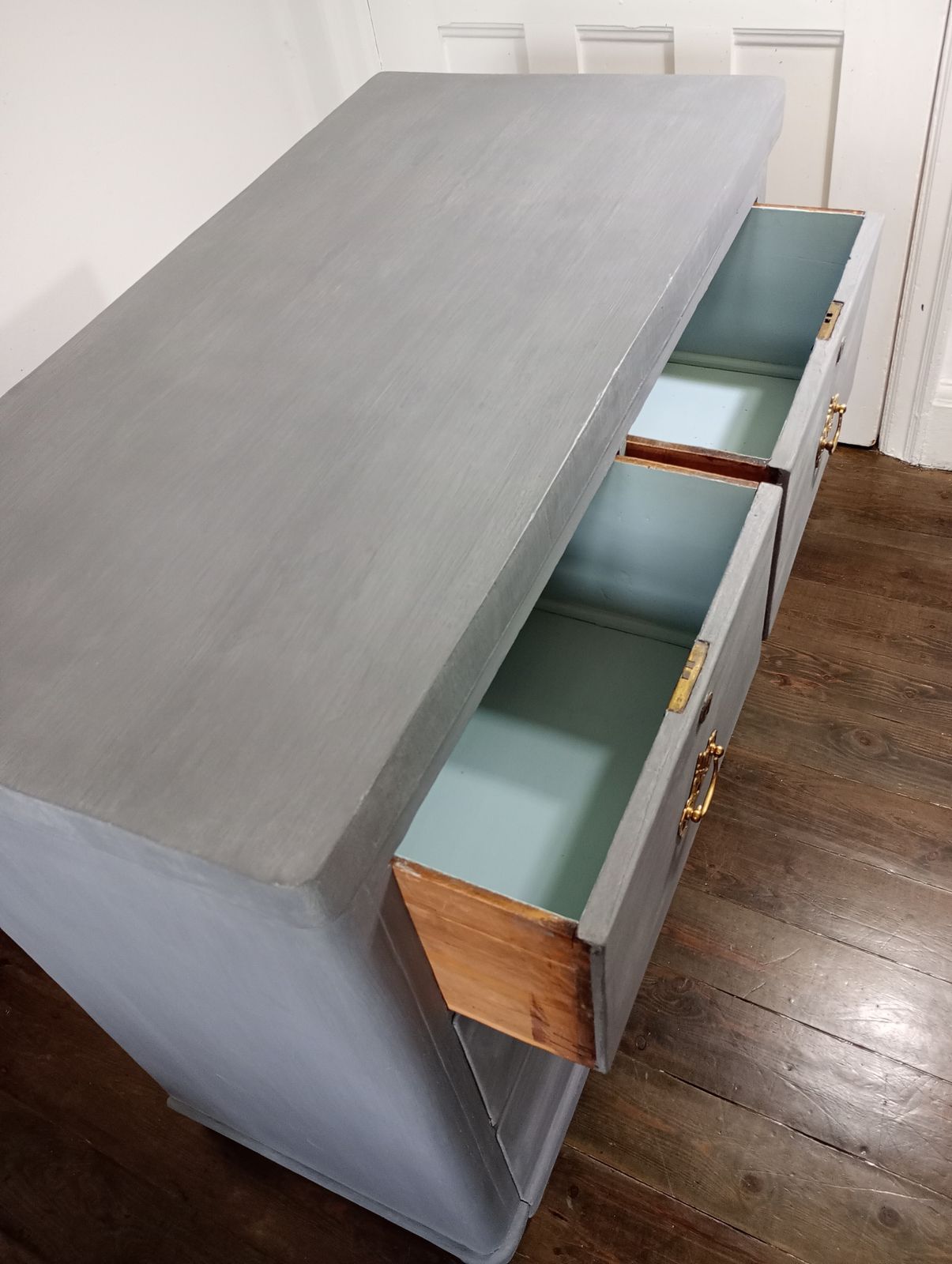 Victorian Chest Of Drawers, Painted Gustavian Grey photo furniture