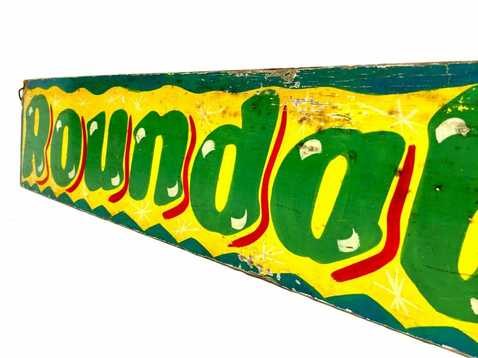 photo furniture Antique Advertising   20th Century Double Sided Fairground Sign / Paint On Board