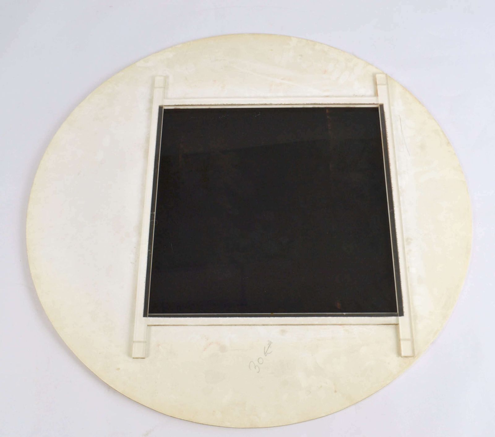Abstract Round Black & White Perspex Artworks, Uk 1960's photo buy