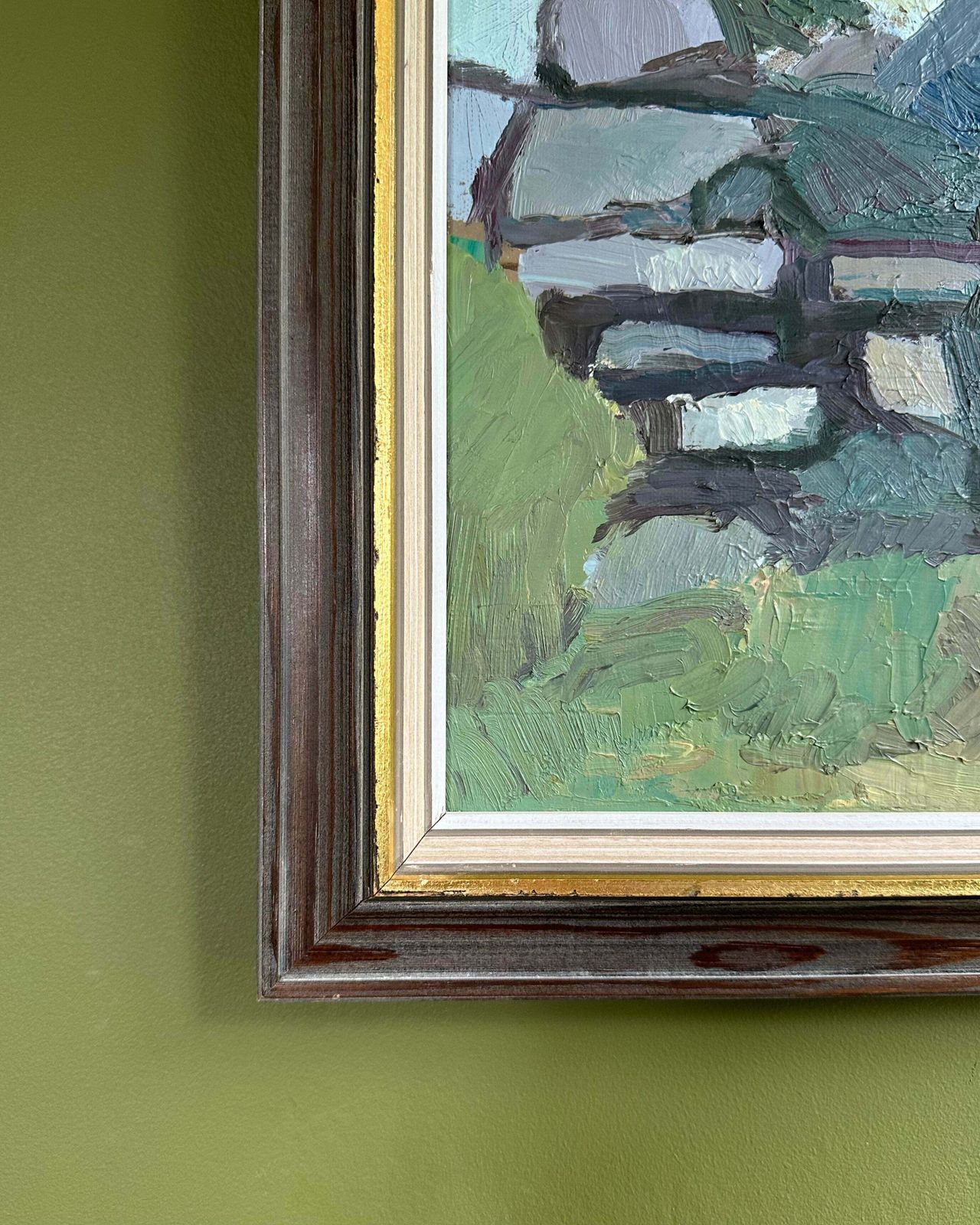 "Gärdesgård"  Original Oil Painting On Canvas photo Art