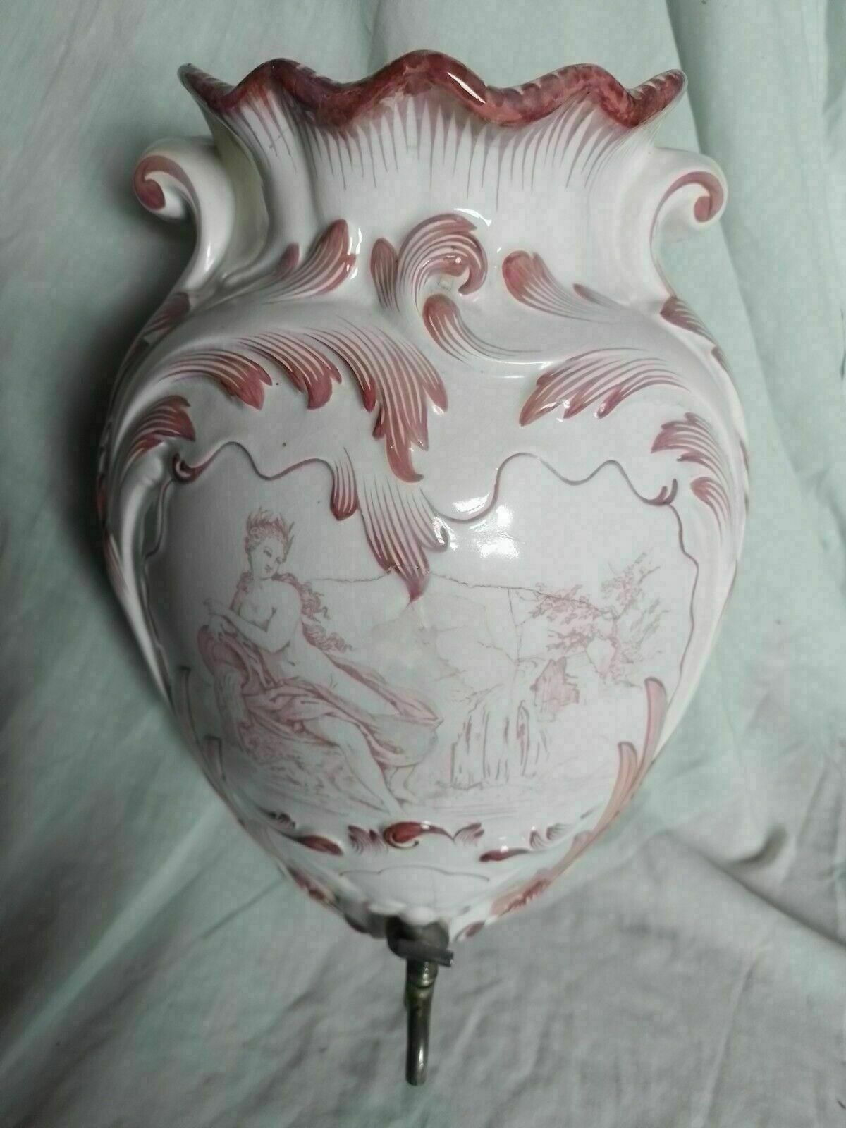 Antique Criel Et Montereau Porcelain Water Fountain