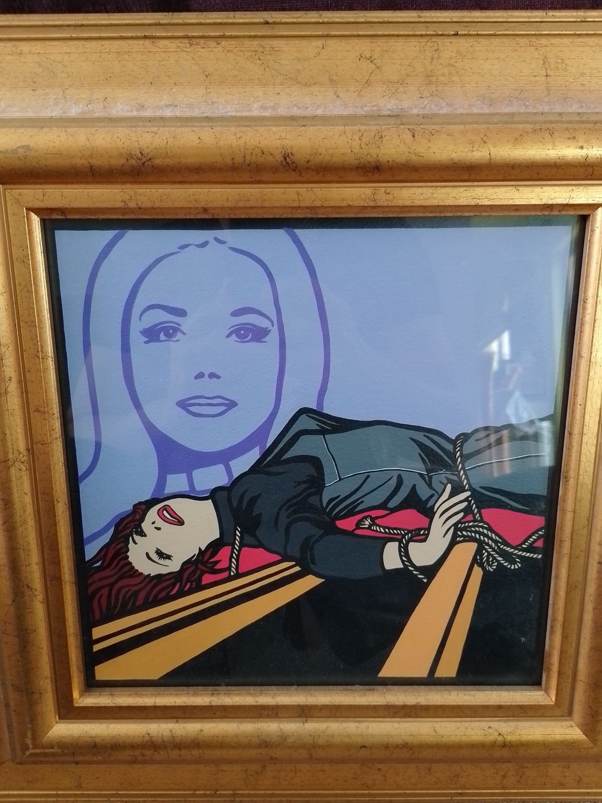Paul Harvey Original Art Diana Rigg Mrs Peel From "The Avengers"