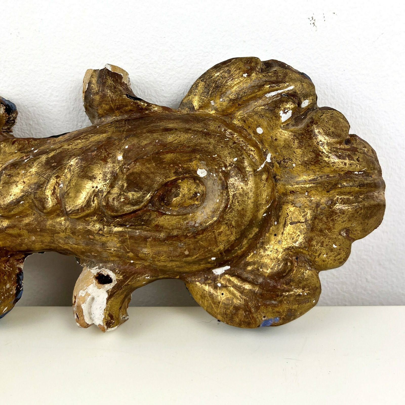 Antique Gilt Wood Carving, Architectural Salvage, Italian Antique Salvage Decor photo 145.0