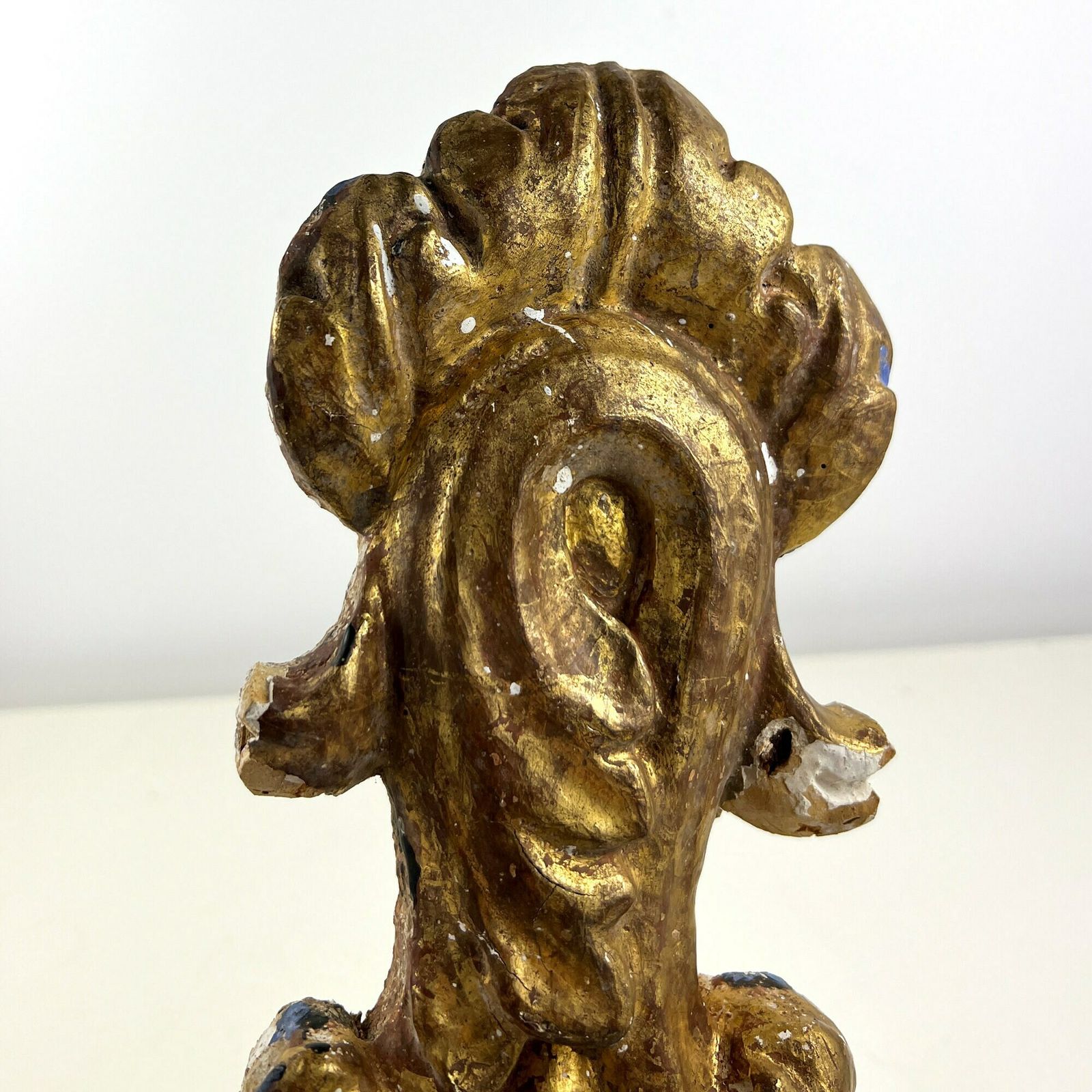Antique Gilt Wood Carving, Architectural Salvage, Italian Antique Salvage Decor photo vintage