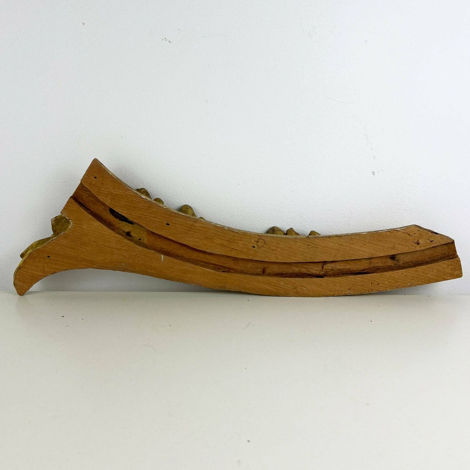 Antique 19th Century Gilt Wood Carving Fragment, Architectural Salvage, Italian Antique Salvage Decor photo buy
