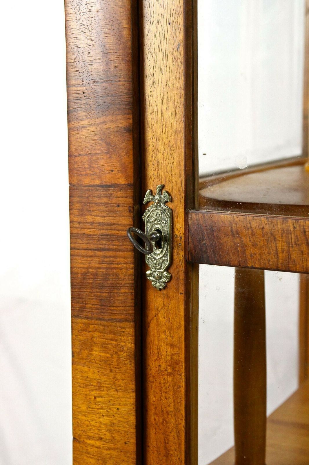19th Century Biedermeier Nutwood Vitrine/ Display Cabinet, Austria Circa 1840 photo 6300.0