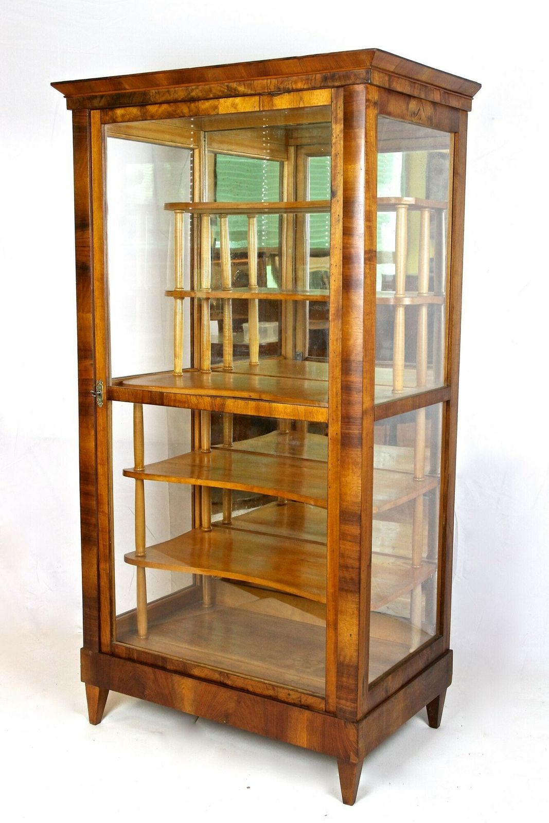 19th Century Biedermeier Nutwood Vitrine/ Display Cabinet, Austria Circa 1840 photo buy