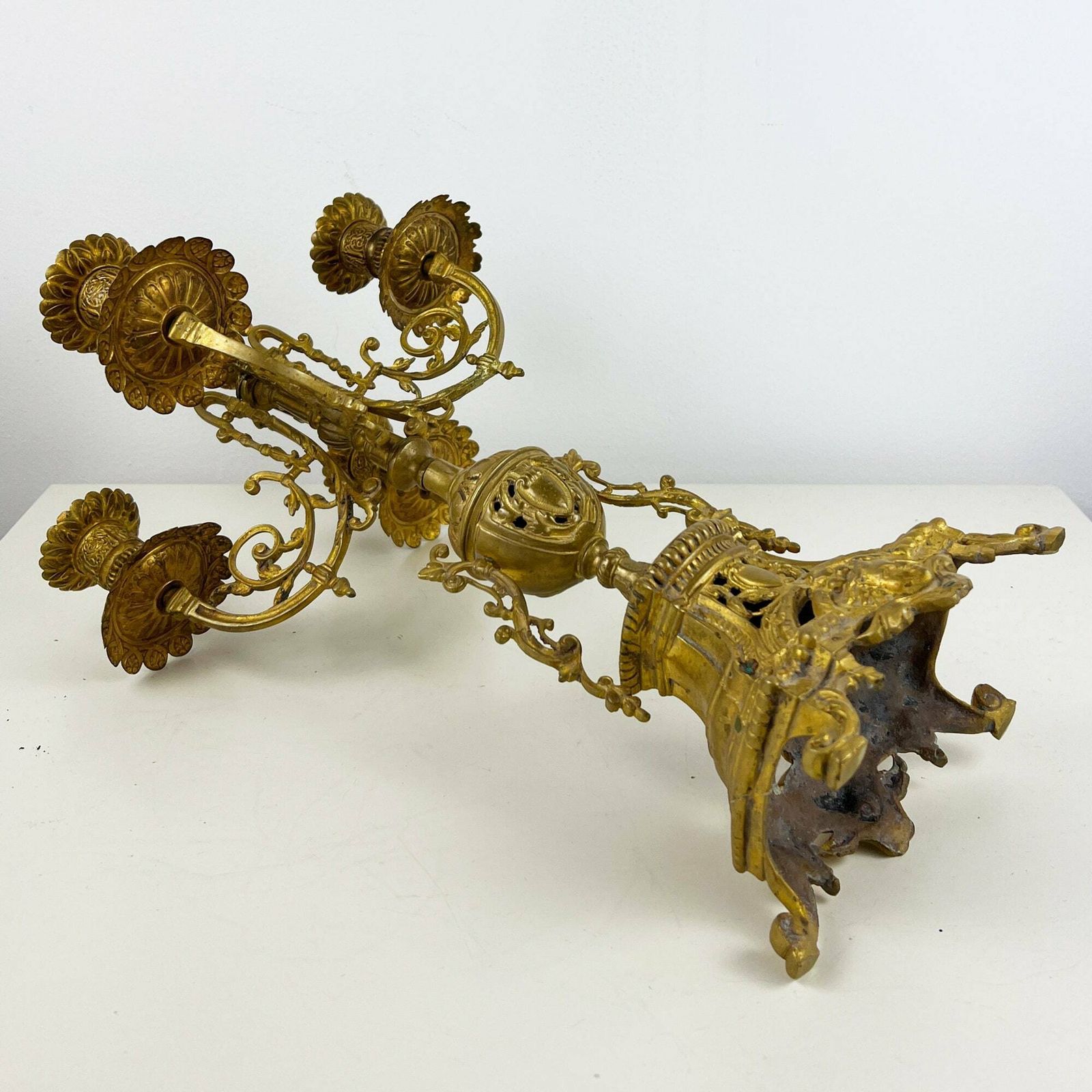 photo furniture Antique Candelabra, French Baroque Candlestick Holder
