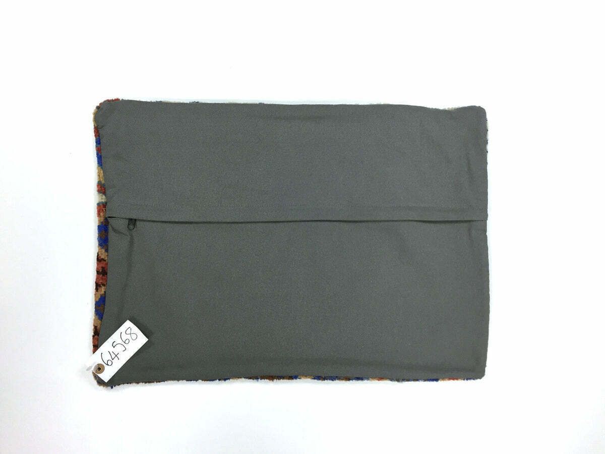 Handmade Carpet Cushion Cover Carpet Pillow 60x40 Cm Turkish Moroccan Distressed photo furniture