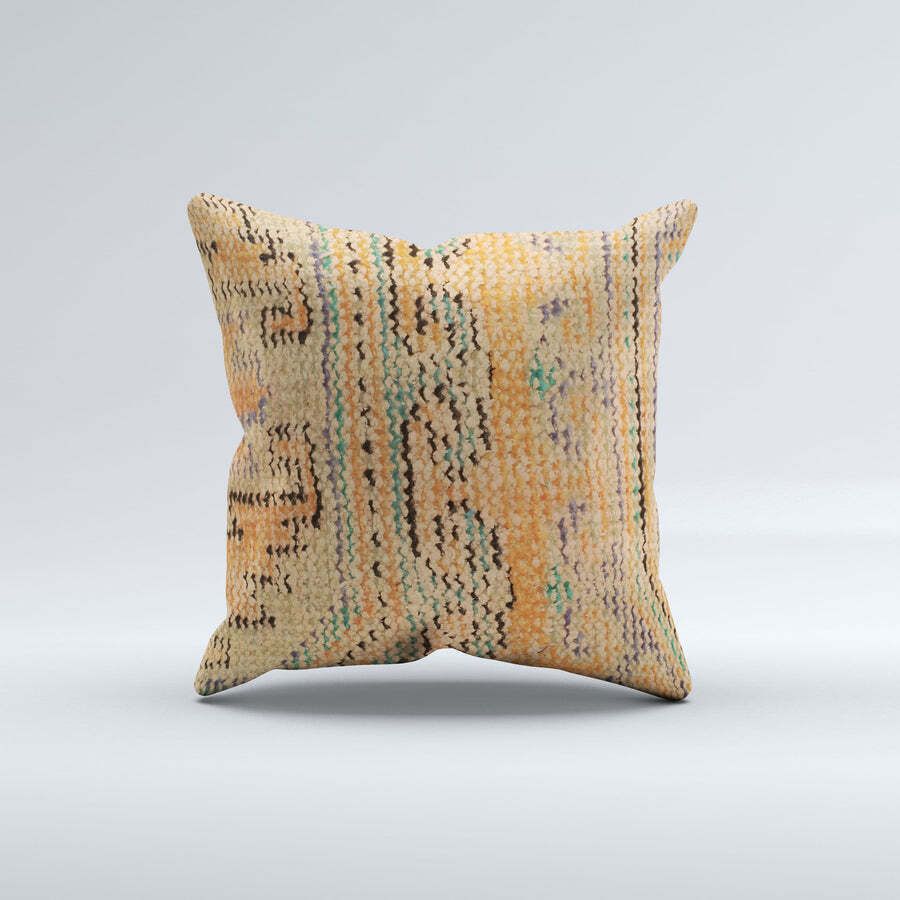 Carpet Cushion Cover, Pillow Case 40x40 Cm Turkish Kilim, Handmade 40926