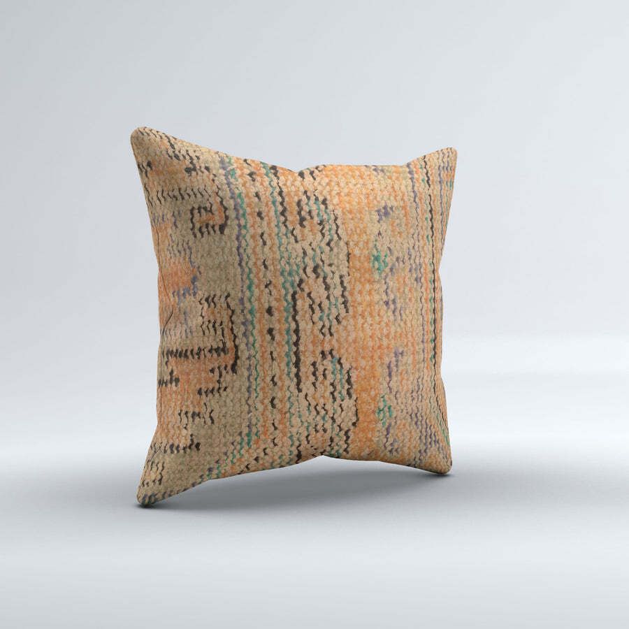 Carpet Cushion Cover, Pillow Case 40x40 Cm Turkish Kilim, Handmade 40926 photo for sale