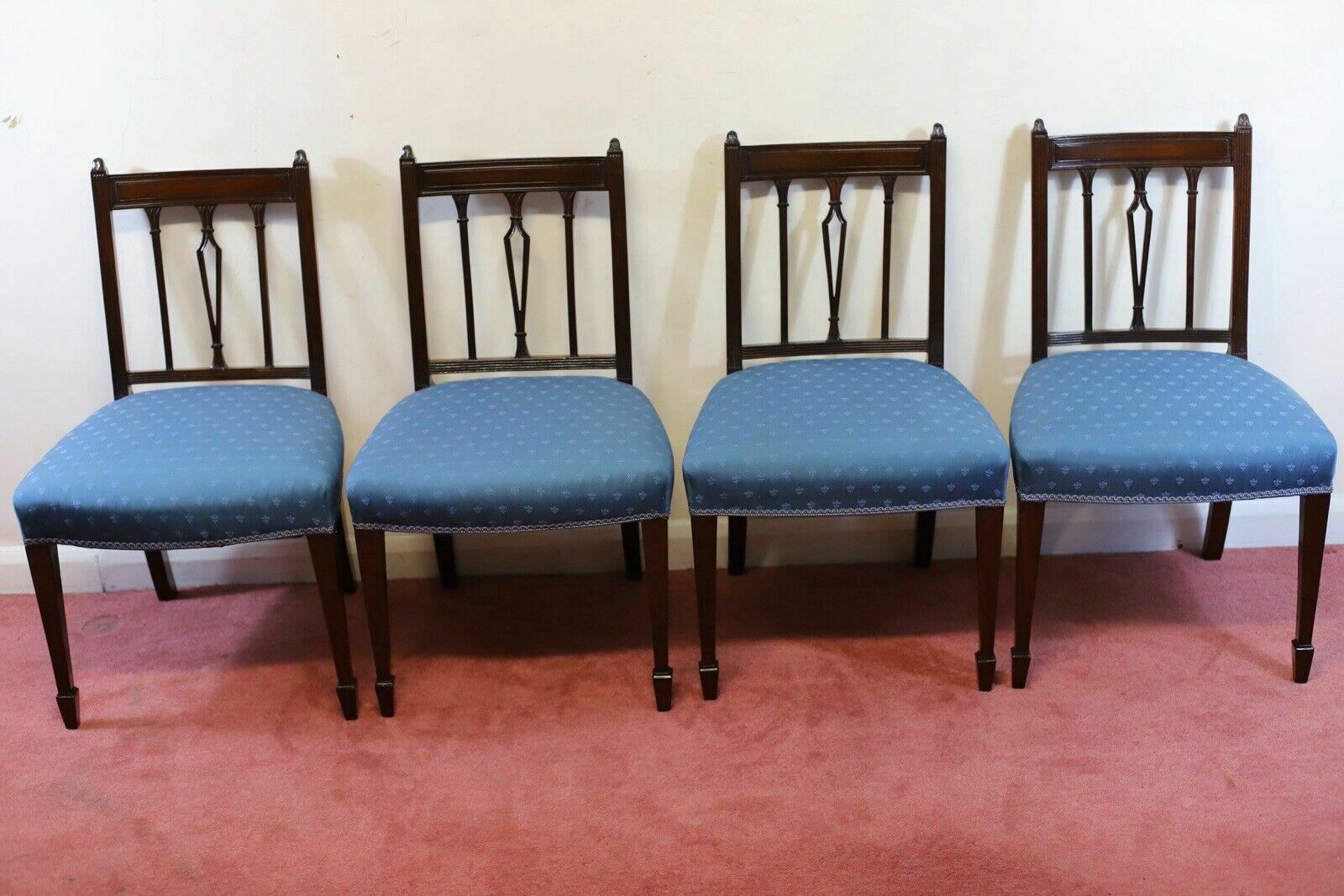 Beautiful Set Of Eight 19th Century Mahogany Dining Chairs photo furniture