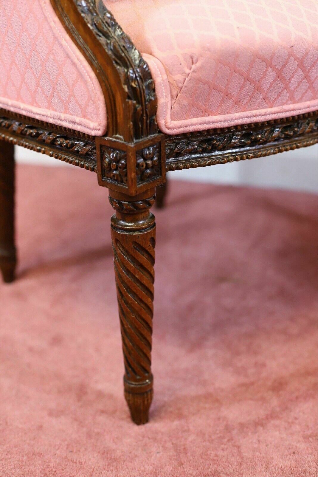 995.0 Lovely Pair Of Louis XVI Style Fauteuil And Stoll photo