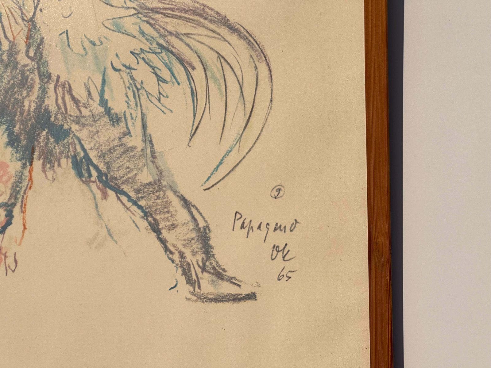 Print Of Oskar Kokoschka's Drawings 'Magic Flute' photo for sale
