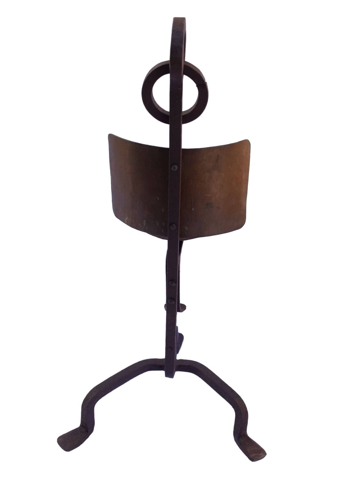 French Antique Gothic Wrought Iron Candle Holder Candlestick   Church Candelabra Spike   Arts & Crafts Floor Standing Candle Stick Holders photo furniture