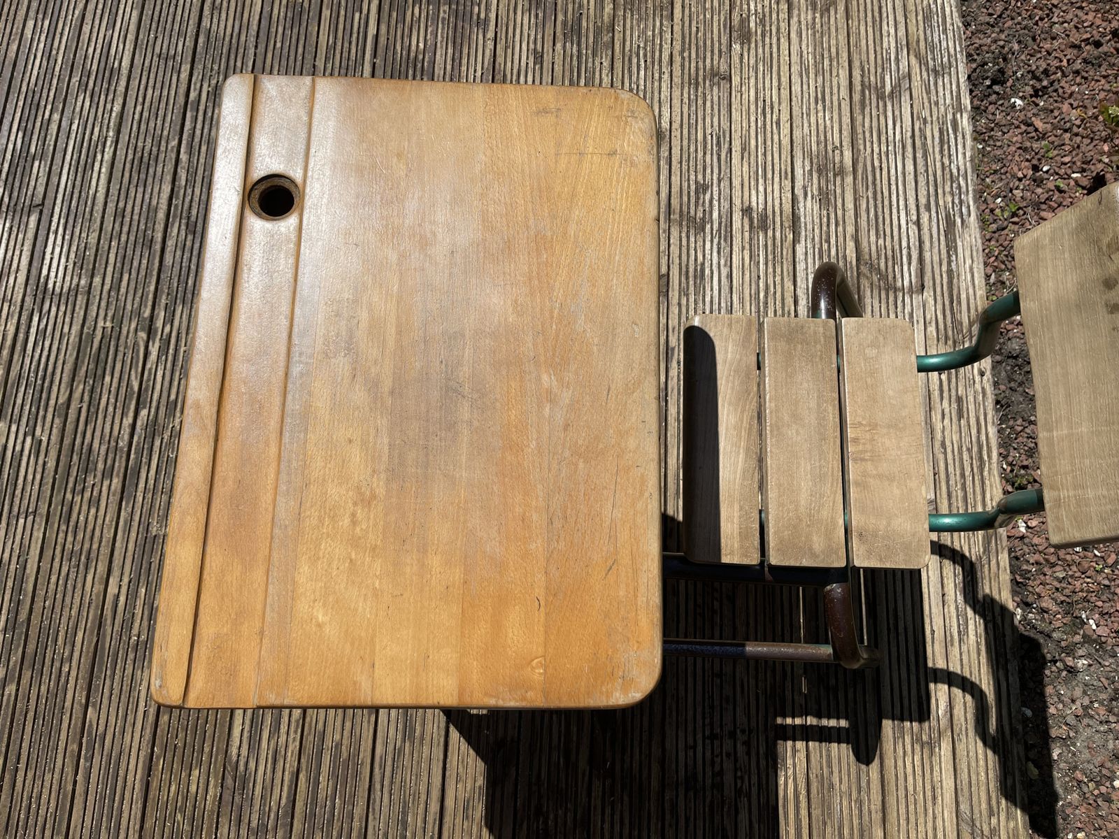 Vintage Single School Desk(right Hand Entry) photo furniture