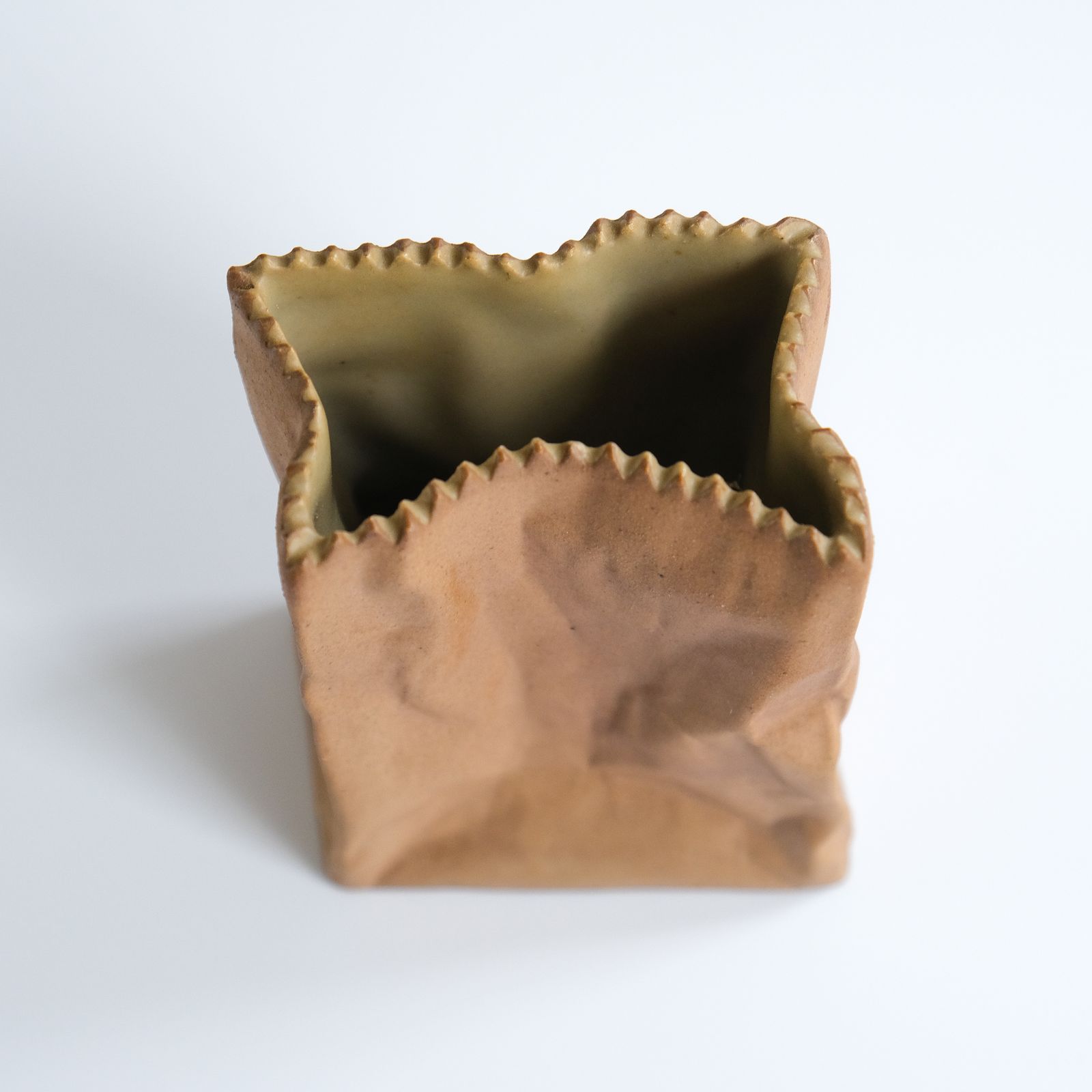 Home Decor Mid Century Tapio Wirkkala “Paper Bag" Vase For Rosenthal, Germany C.1970s photo